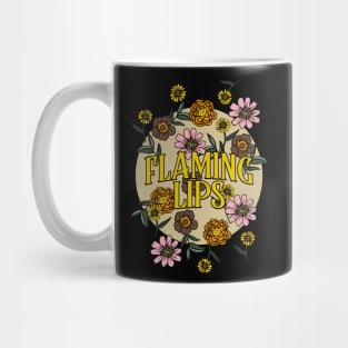 Flaming Lips Name Personalized Flower Retro Floral 80s 90s Name Style Mug